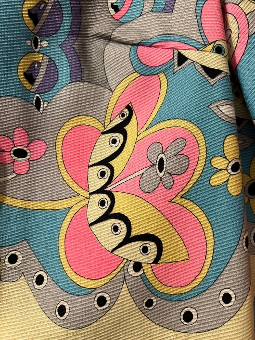 Vintage 1970s Colorful Psychedelic Top or Dress Size Large NWT - Picture 7 of 15